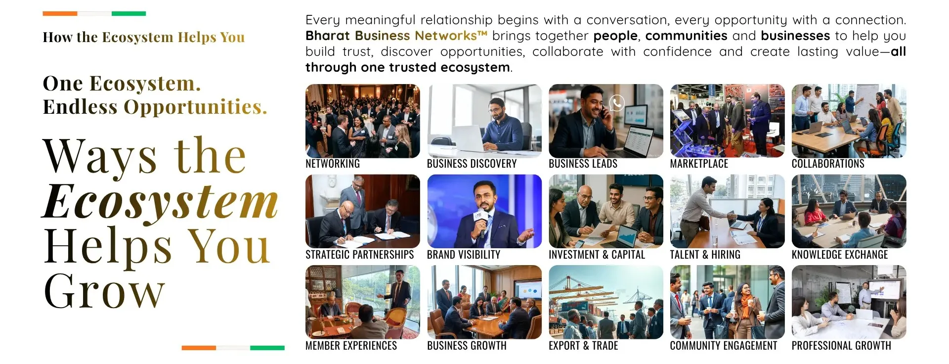 Industries Served by Bharat Business Networks Connecting 18+ Active Industry Clusters PAN India - Manufacturing, Retail, IT, Real Estate, and more